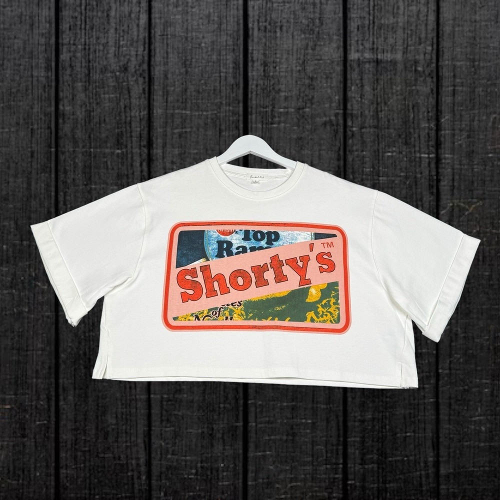 Bucket List Oversized Cropped Shirt Women's Size Small - Shorty's Skateboards
